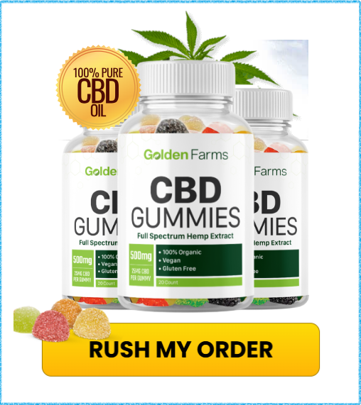 Golden Farms CBD Gummies Bottle
